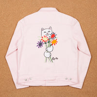 Rip N Dip Nermcasso Flower Denim Jacket - Pink thumbnail