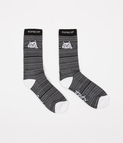 Rip N Dip Peeking Nermal Socks - Black