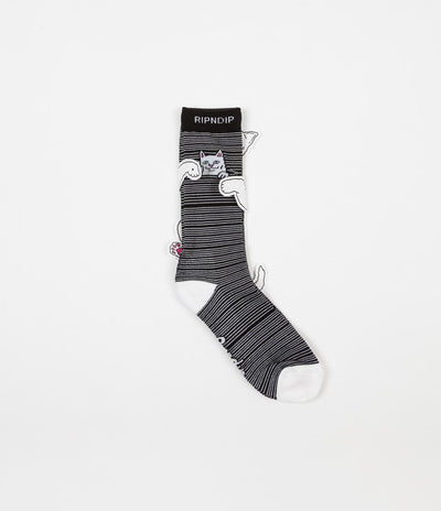 Rip N Dip Peeking Nermal Socks - Black
