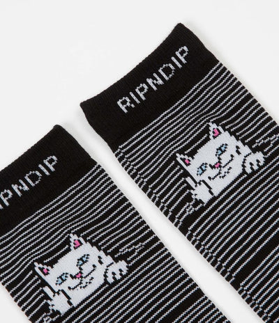 Rip N Dip Peeking Nermal Socks - Black