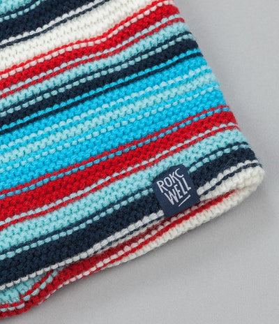 Rockwell Misspelled Logo Beanie Red / Blue / White