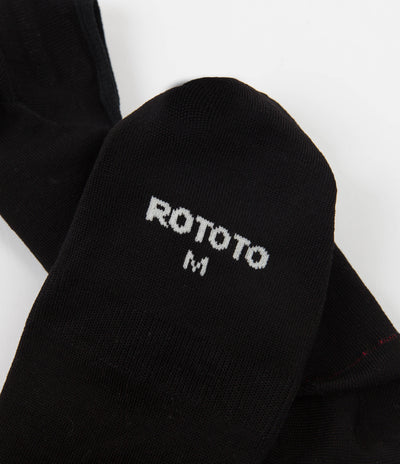RoToTo High Gauge Invisible Socks - Black