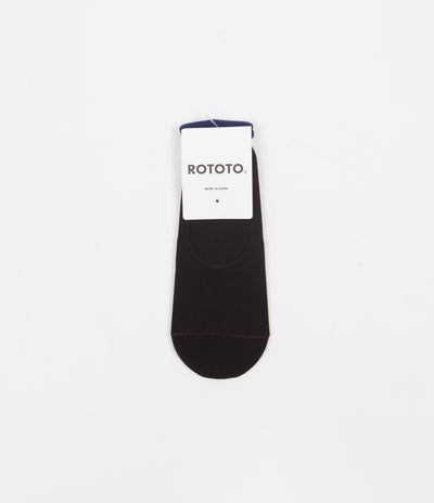 RoToTo High Gauge Invisible Socks - Black