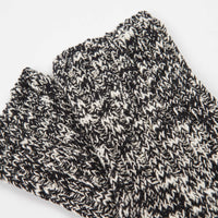 RoToTo Low Gauge Slub Socks - Black thumbnail