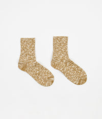 RoToTo Low Gauge Slub Socks - Mustard