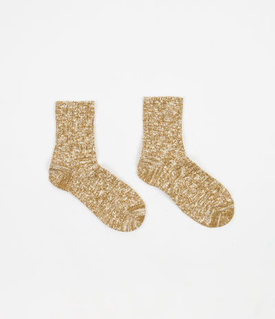RoToTo Low Gauge Slub Socks - Mustard