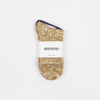 RoToTo Low Gauge Slub Socks - Mustard thumbnail
