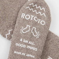 RoToTo Teasel Socks - Light Green / Dark Beige thumbnail