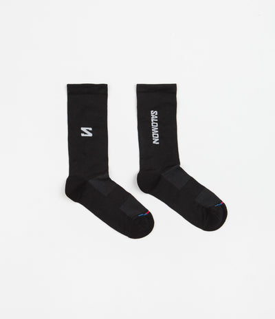 Salomon 365 Crew Socks in Black and White