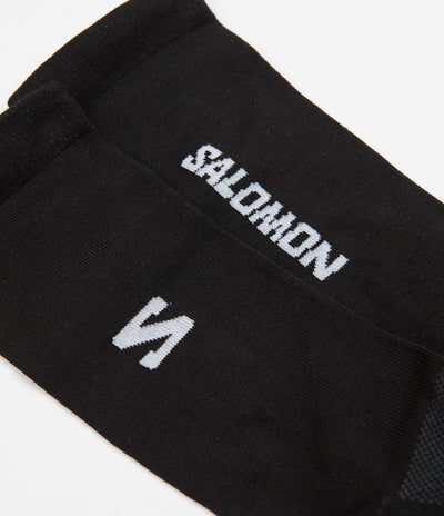 Salomon 365 Crew Socks in Black and White