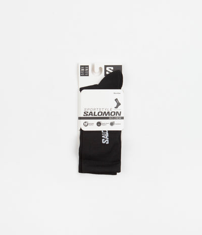 Salomon 365 Crew Socks in Black and White