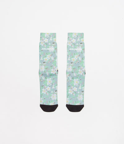 Salomon Cottage Core Crew Socks - Desert Sage / Green Ash / Vanilla Ice