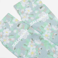 Salomon Cottage Core Crew Socks - Desert Sage / Green Ash / Vanilla Ice thumbnail