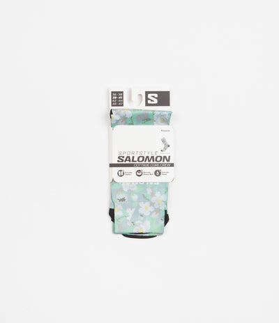 Salomon Cottage Core Crew Socks - Desert Sage / Green Ash / Vanilla Ice