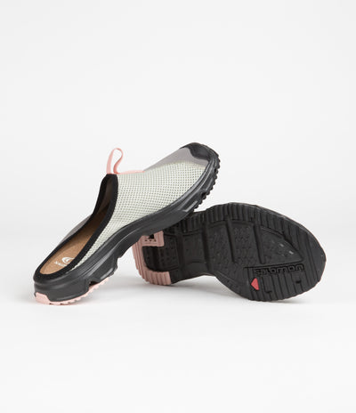 Salomon RX Slide 3.0 Shoes in Pewter and Desert Sage / Rose Cloud
