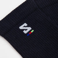 Salomon Sunday Smart Crew Socks - Dark Sapphire / White thumbnail