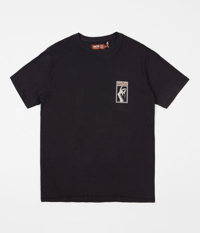 Satta Stax T-Shirt - Washed Black | Flatspot