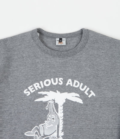 Serious Adult Heatstroke Crewneck Sweatshirt - Grey