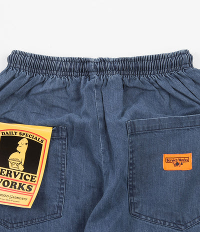 Service Works Classic Chef Pants - Light Washed Denim