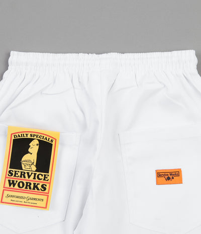 Service Works Classic Chef Pants - White