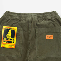 Service Works Classic Corduroy Chef Pants - Olive thumbnail