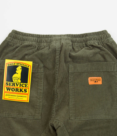 Service Works Classic Corduroy Chef Pants - Olive