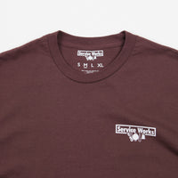 Service Works Trademark T-Shirt - Burgundy thumbnail