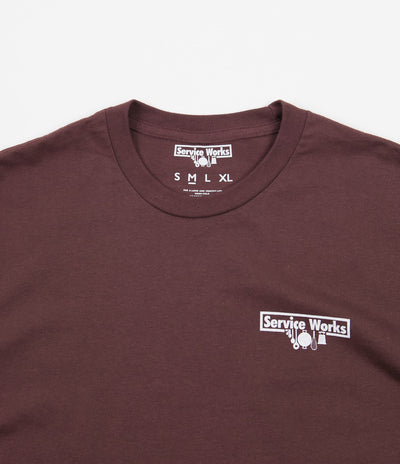 Service Works Trademark T-Shirt - Burgundy