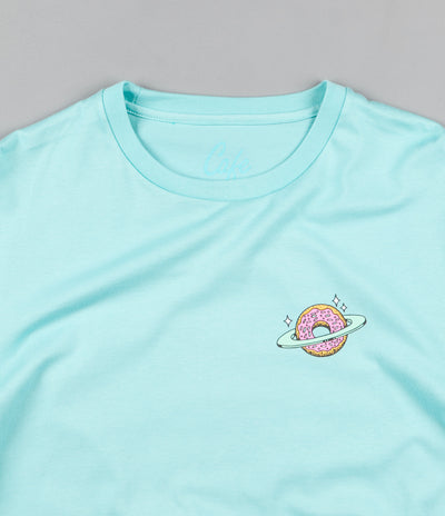Skateboard Cafe Planet Donut Long Sleeve T-Shirt - Aqua