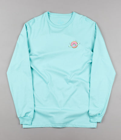 Skateboard Cafe Planet Donut Long Sleeve T-Shirt - Aqua