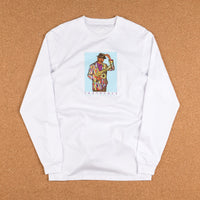 Skateboard Cafe Ornette Long Sleeve T-Shirt - White thumbnail