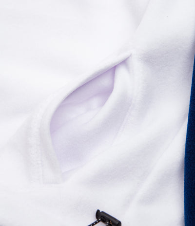 Skateboard Cafe 1/4 Zip Fleece - Cream / Burgundy / Navy