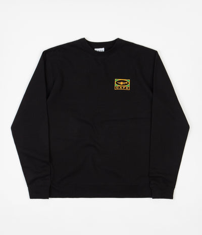 Skateboard Cafe 45 Embroidered Crewneck Sweatshirt - Black