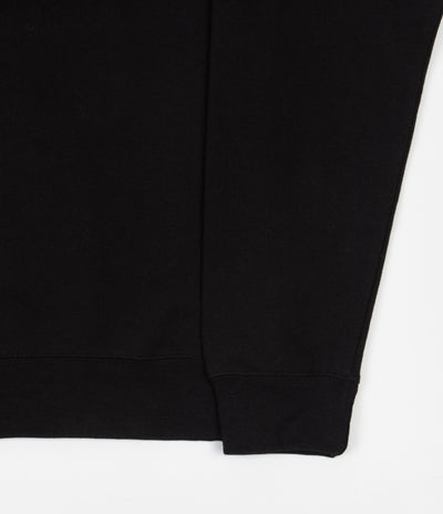 Skateboard Cafe 45 Embroidered Crewneck Sweatshirt - Black
