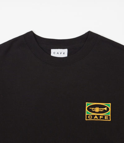 Skateboard Cafe 45 Embroidered Crewneck Sweatshirt - Black