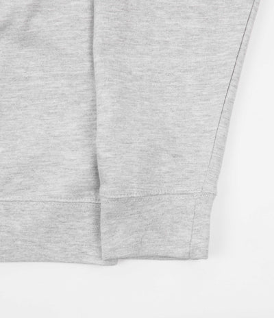 Skateboard Cafe 45 Embroidered Crewneck Sweatshirt - Heather Grey