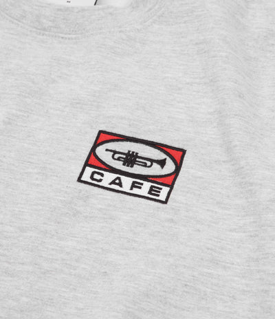 Skateboard Cafe 45 Embroidered Crewneck Sweatshirt - Heather Grey
