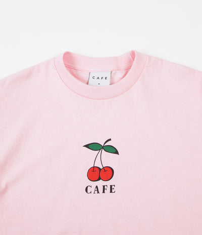 Skateboard Cafe Cherry T-Shirt - Pink