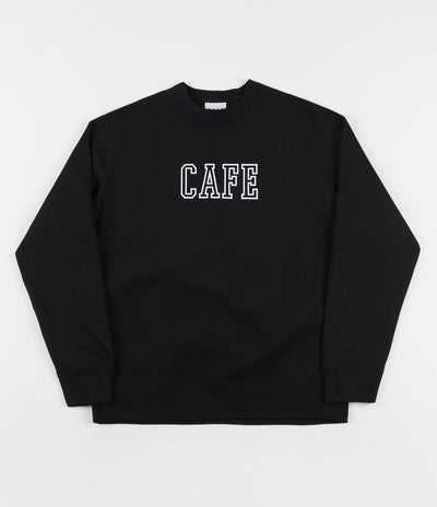 Skateboard Cafe College Heavyweight Oversize Crewneck Sweatshirt - Black
