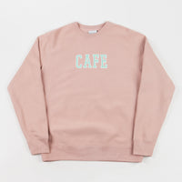 Skateboard Cafe College Heavyweight Oversize Crewneck Sweatshirt - Dusty Pink thumbnail