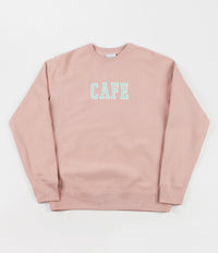 Skateboard Cafe College Heavyweight Oversize Crewneck Sweatshirt - Dusty Pink