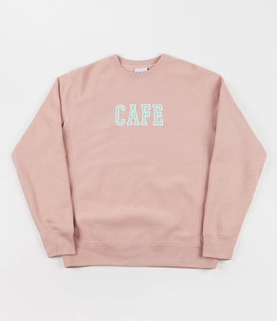 Skateboard Cafe College Heavyweight Oversize Crewneck Sweatshirt - Dusty Pink