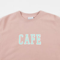 Skateboard Cafe College Heavyweight Oversize Crewneck Sweatshirt - Dusty Pink thumbnail