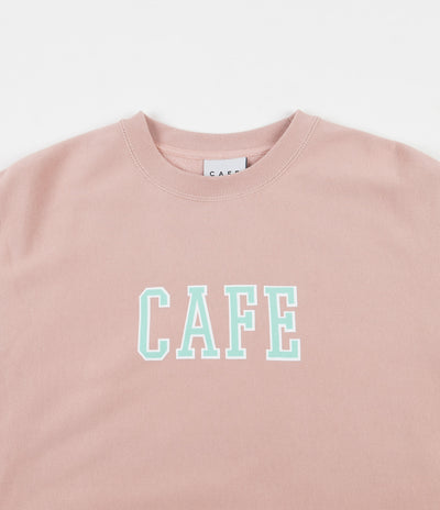 Skateboard Cafe College Heavyweight Oversize Crewneck Sweatshirt - Dusty Pink
