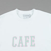 Skateboard Cafe College T-Shirt - White thumbnail