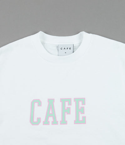 Skateboard Cafe College T-Shirt - White