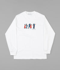 Skateboard Cafe Dance All Over Long Sleeve T-Shirt - White