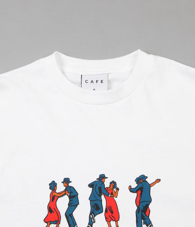 Skateboard Cafe Dance All Over Long Sleeve T-Shirt - White
