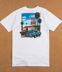 Skateboard Cafe Drive Thru T-Shirt - White