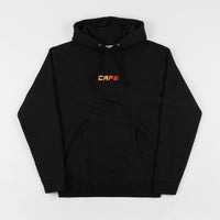 Skateboard Cafe Embroidered Racer Logo Hoodie - Black thumbnail